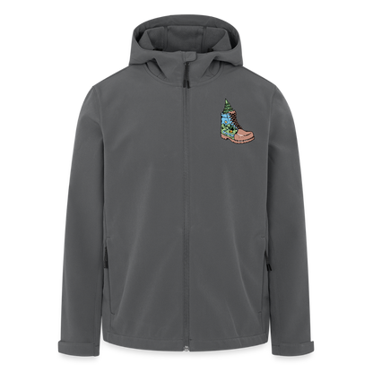 Unisex Recycled Softshell Jacket THE DISCOVERER!! - anthracite