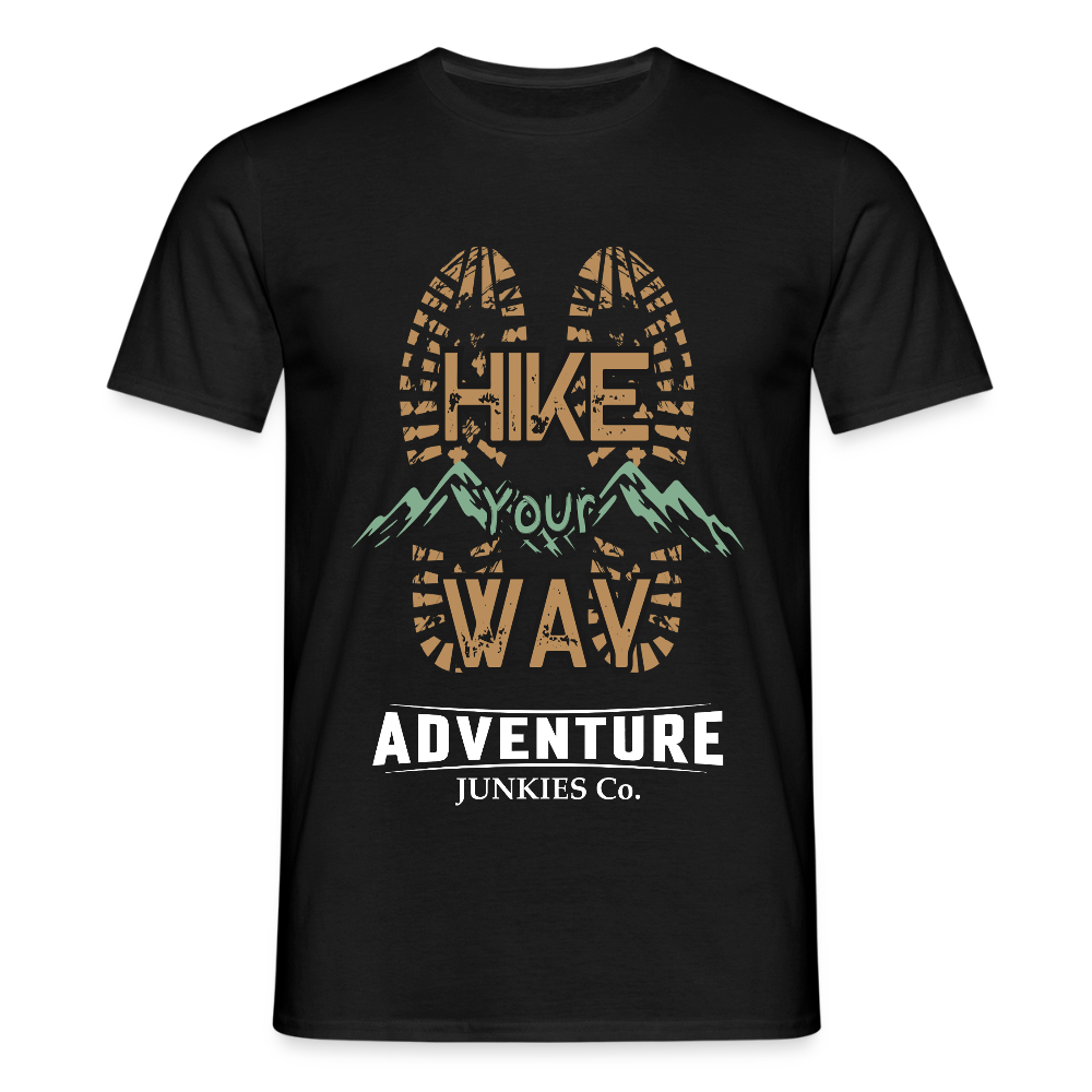 Men's Hiking & Walking T-Shirt - black