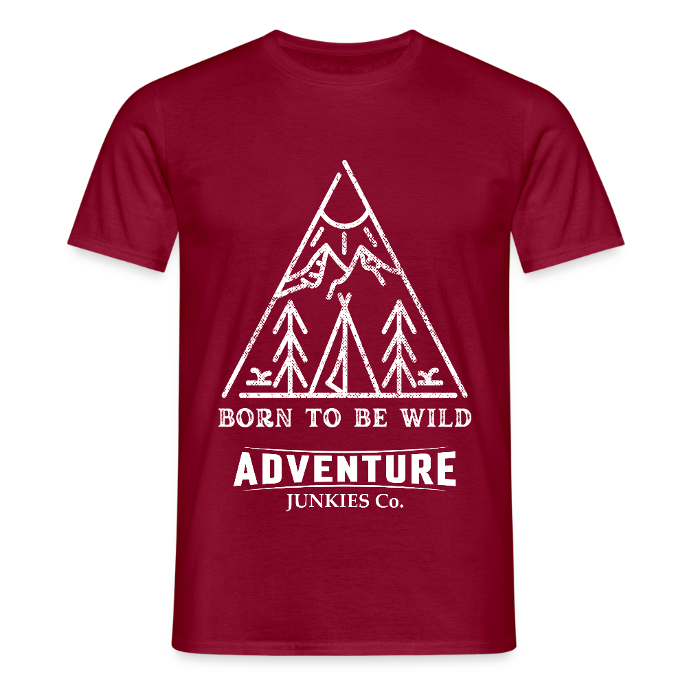 Men's Hiking & Walking T-Shirt - brick red