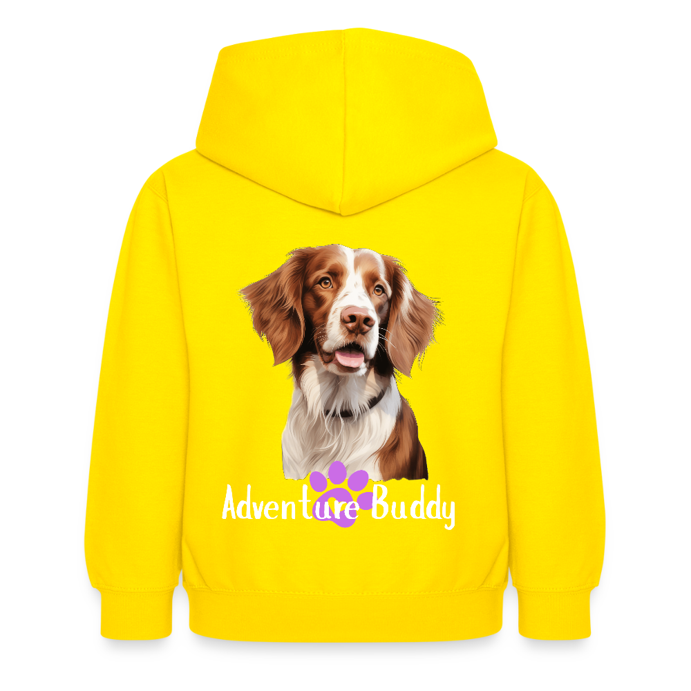 Children's Unisex  Hoodie { Customise Breed & Paw } - yellow