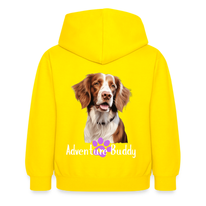 Children's Unisex  Hoodie { Customise Breed & Paw } - yellow