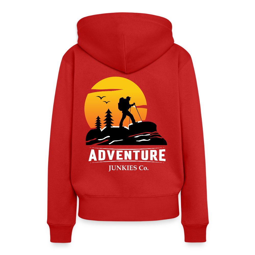 Women’s Premium Hiking/Walking Hoodie - red