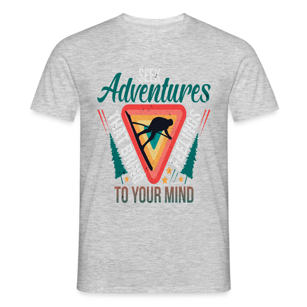 Men's Hiking & Walking T-Shirt - heather grey