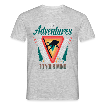 Men's Hiking & Walking T-Shirt - heather grey