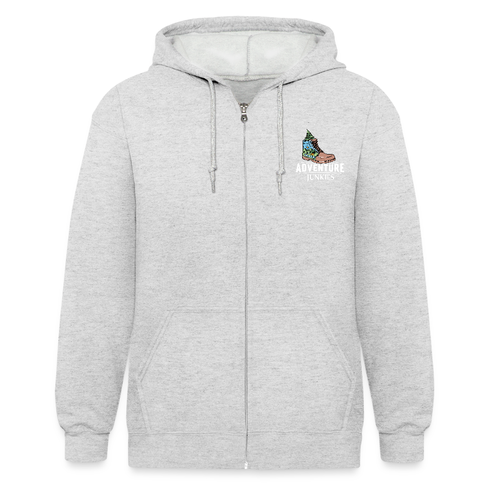 Unisex Heavyweight Hooded Jacket - heather white