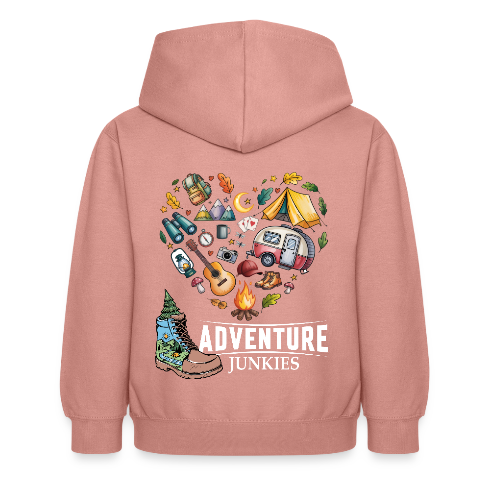 Children's Hoodie - dusky rose