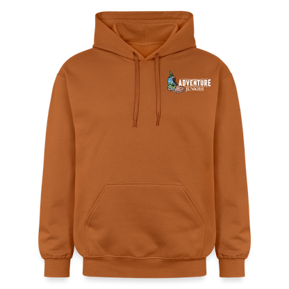 Adult  Unisex  Midweight Hoodie  {Customise Breed & Paw} - Athletic Orange