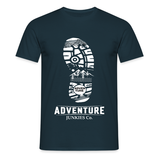 Men's Hiking & Walking T-Shirt - navy
