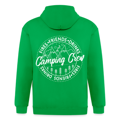 Unisex Heavyweight Hooded Jacket - kelly green