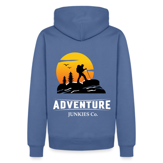 Men’s Premium Hiking /Walking Hoodie - stone blue