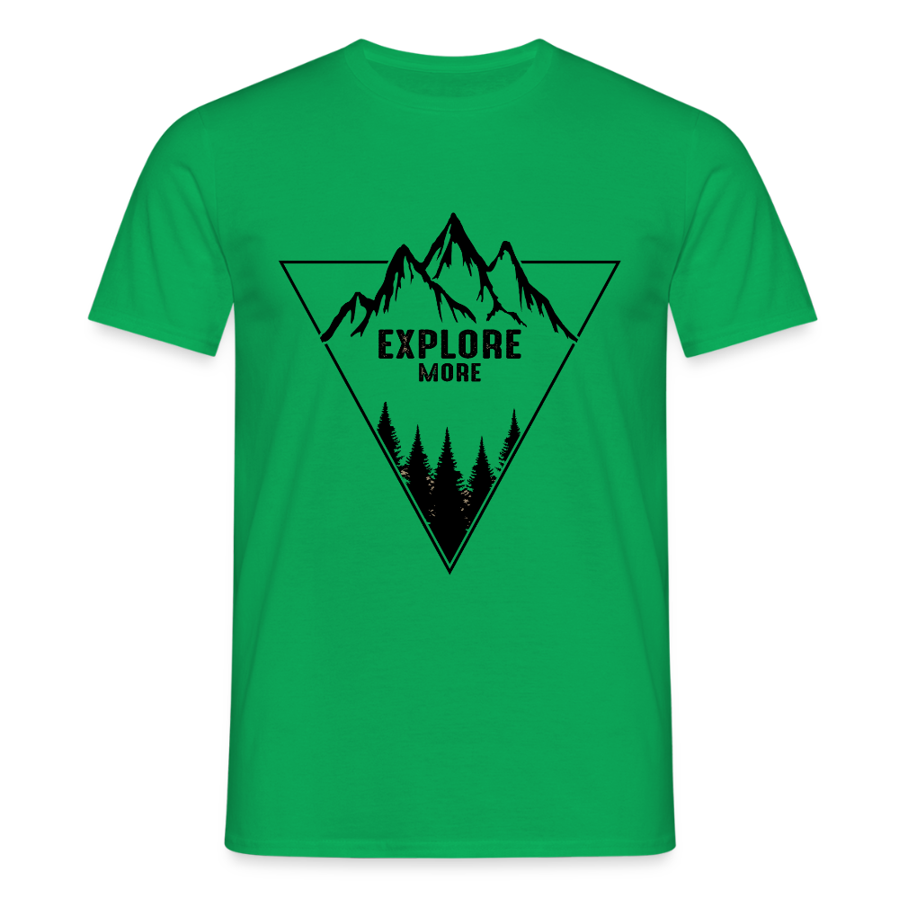 Men's Hiking & Walking  T-Shirt - kelly green