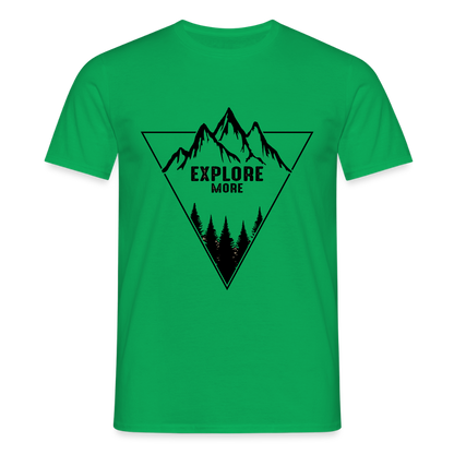 Men's Hiking & Walking  T-Shirt - kelly green