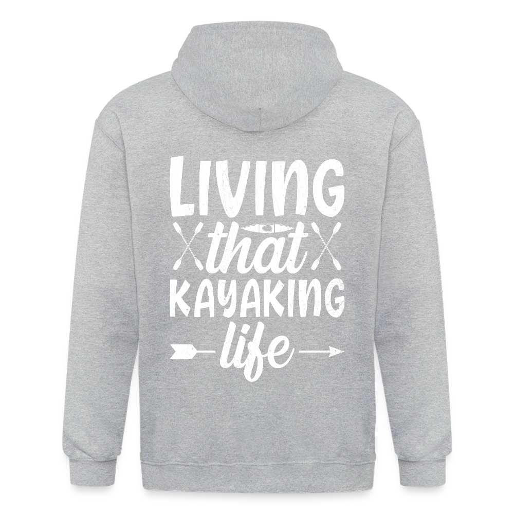 Unisex Heavyweight Hooded Jacket - heather grey