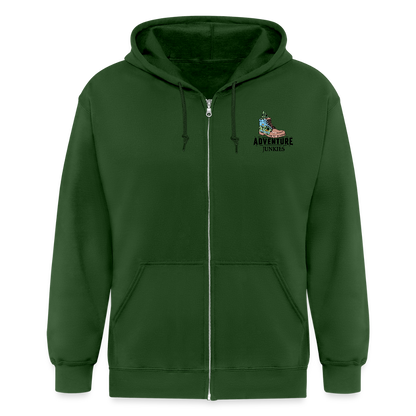 Unisex Heavyweight Hooded Jacket - forrest