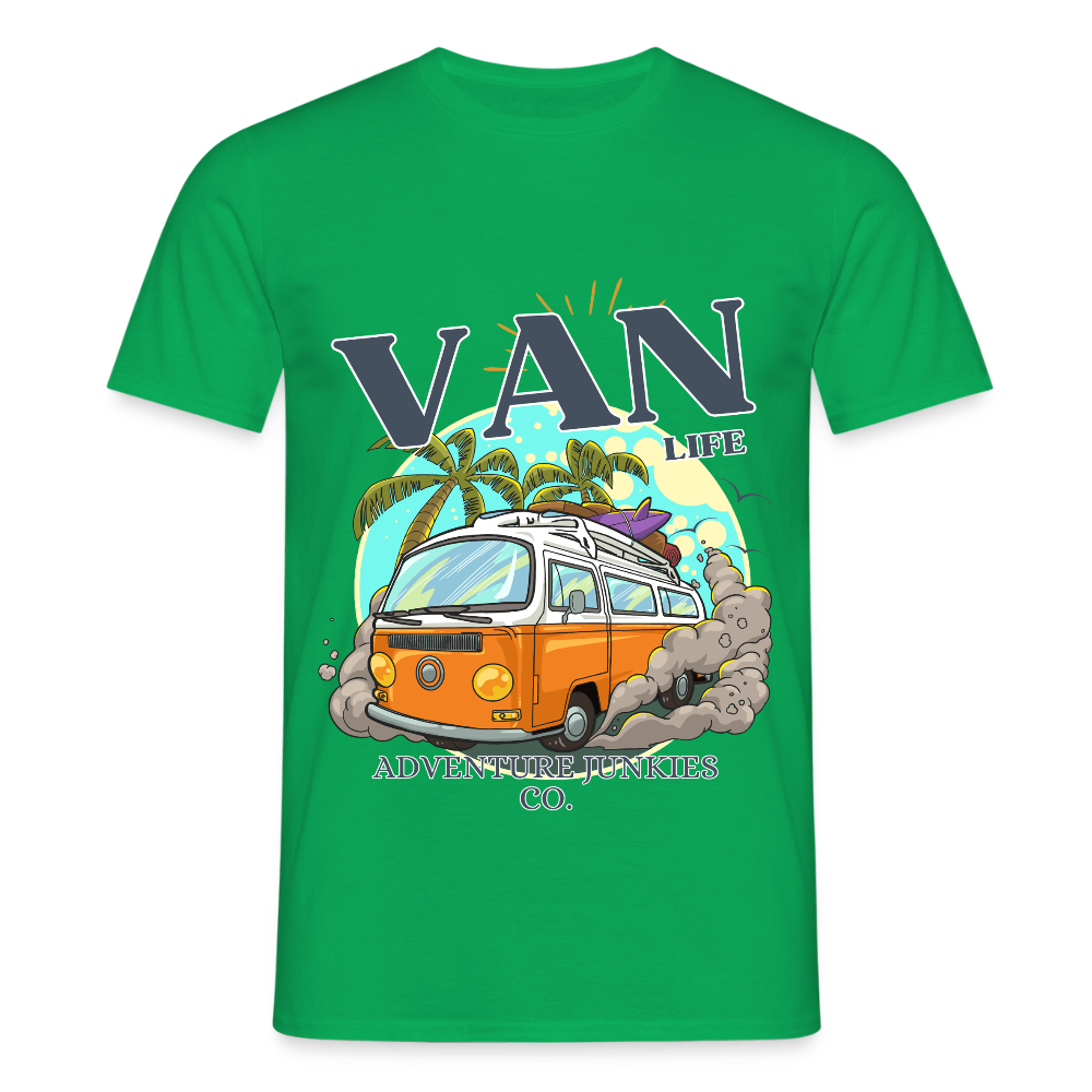 Men's  Camping T-Shirt - kelly green