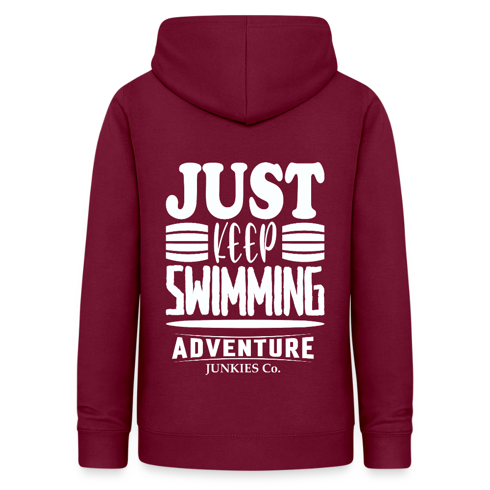 Women's Hoodie Water Adventures - bordeaux