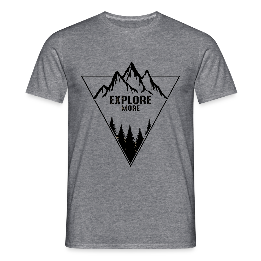 Men's Hiking & Walking  T-Shirt - graphite heather
