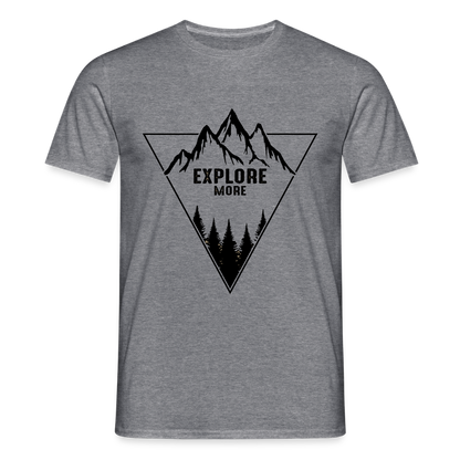 Men's Hiking & Walking  T-Shirt - graphite heather