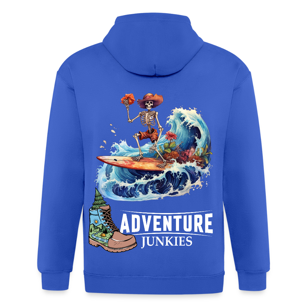 Adult Unisex Heavyweight Hooded Jacket - royal blue