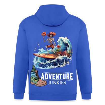 Adult Unisex Heavyweight Hooded Jacket - royal blue