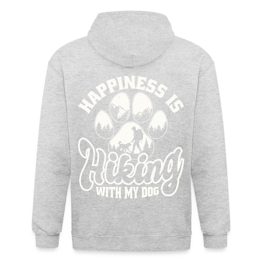 Unisex Heavyweight Hooded Jacket - heather white