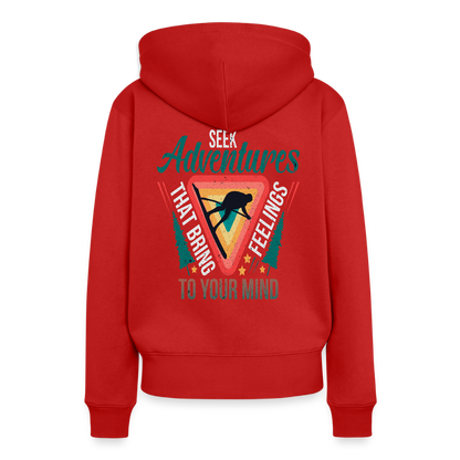 Women’s Premium  Hiking / Walking Hoodie - red