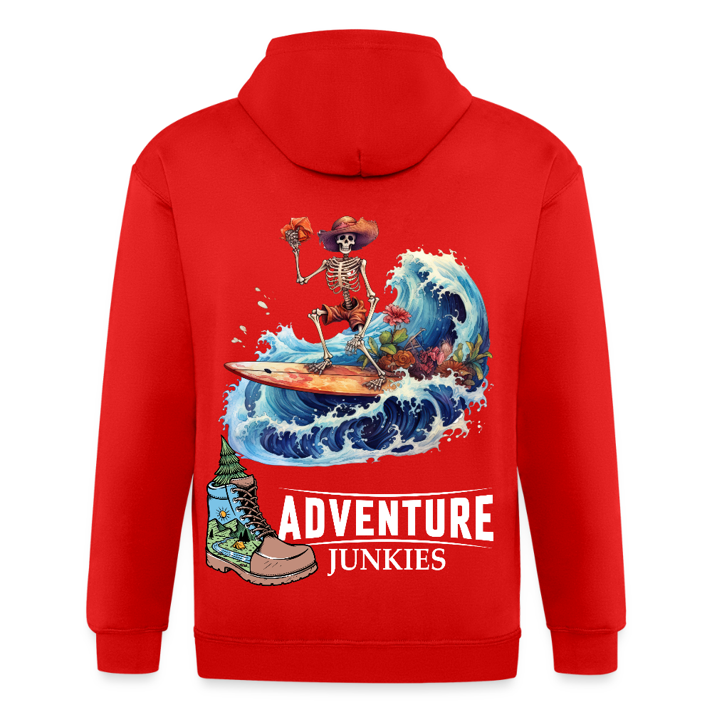 Adult Unisex Heavyweight Hooded Jacket - red