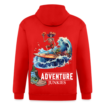 Adult Unisex Heavyweight Hooded Jacket - red