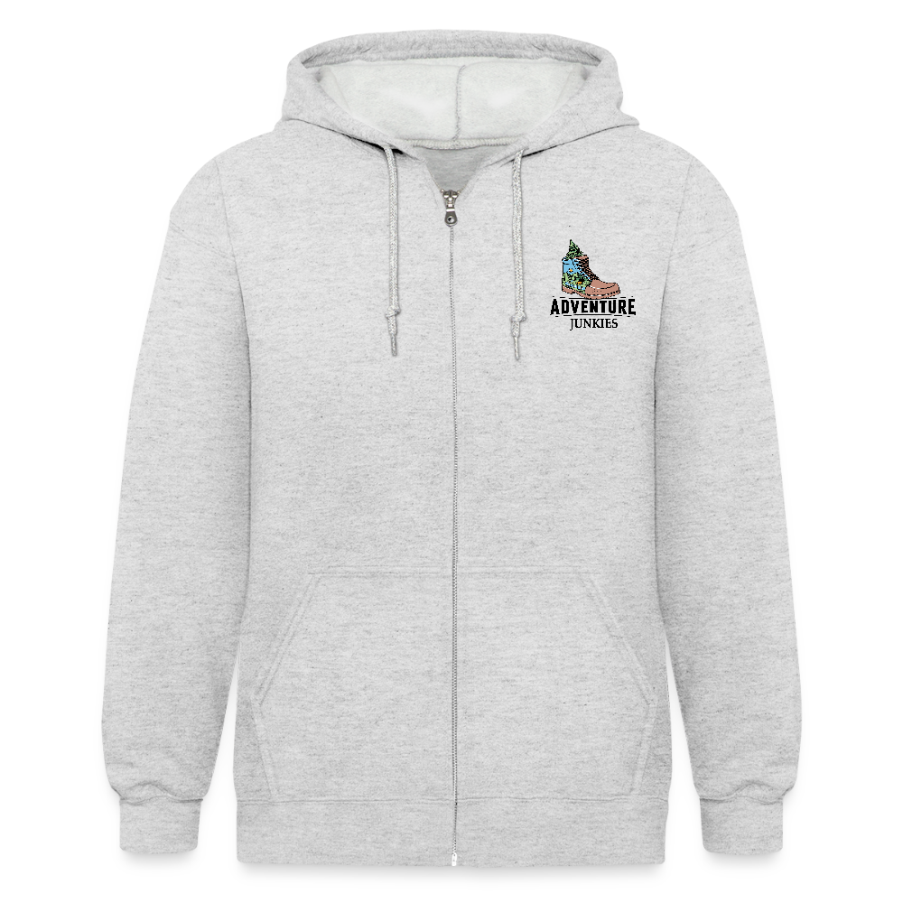 Unisex Heavyweight Hooded Jacket - heather white