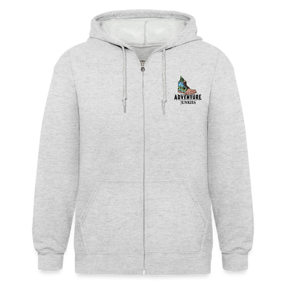 Unisex Heavyweight Hooded Jacket - heather white