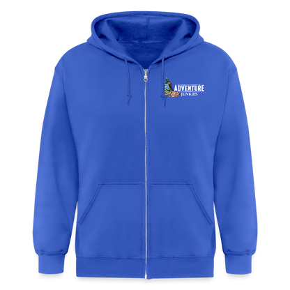 Adult Unisex  Heavyweight Hooded Jacket   {Customise Breed & Paw } - royal blue