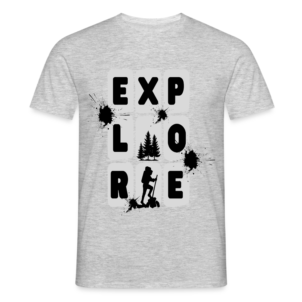 Men's Hiking & Walking T-Shirt - heather grey