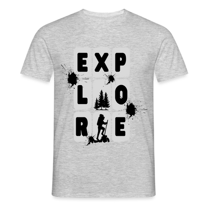 Men's Hiking & Walking T-Shirt - heather grey