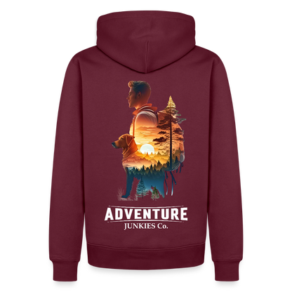 Men’s Premium Hiking /Walking Hoodie - burgundy