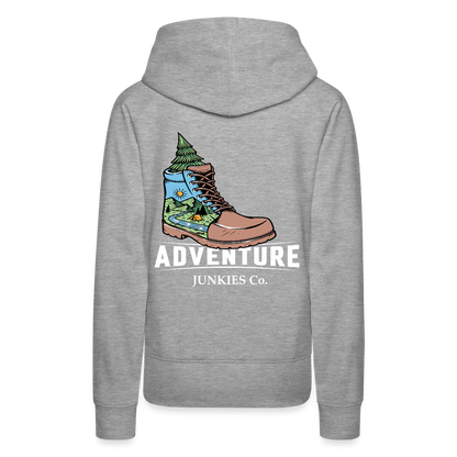 Women’s Premium Hiking / Walking Hoodie - heather grey