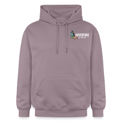 Adult Unisex  Midweight Hoodie  {Customise Breed & Paw} - purple-grey 