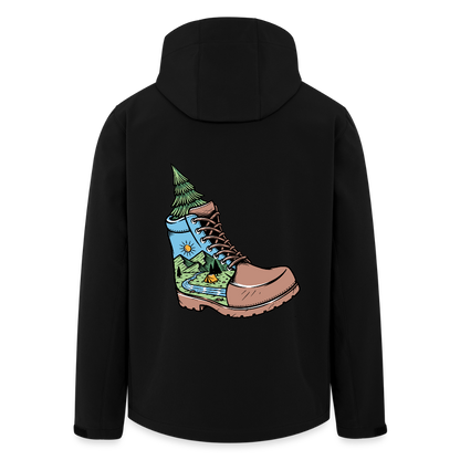 Unisex Recycled Softshell Jacket THE DISCOVERER!! - black