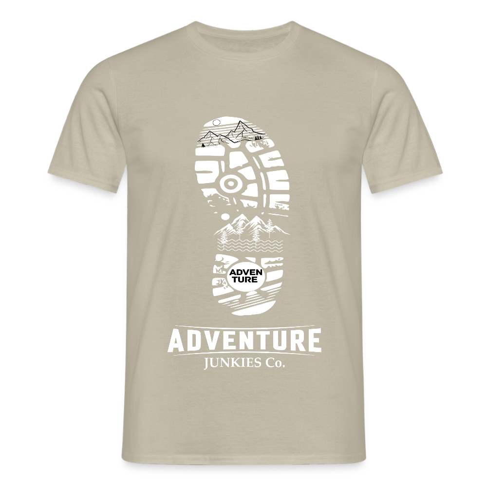 Men's Hiking & Walking T-Shirt - sand beige