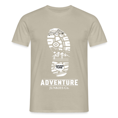 Men's Hiking & Walking T-Shirt - sand beige