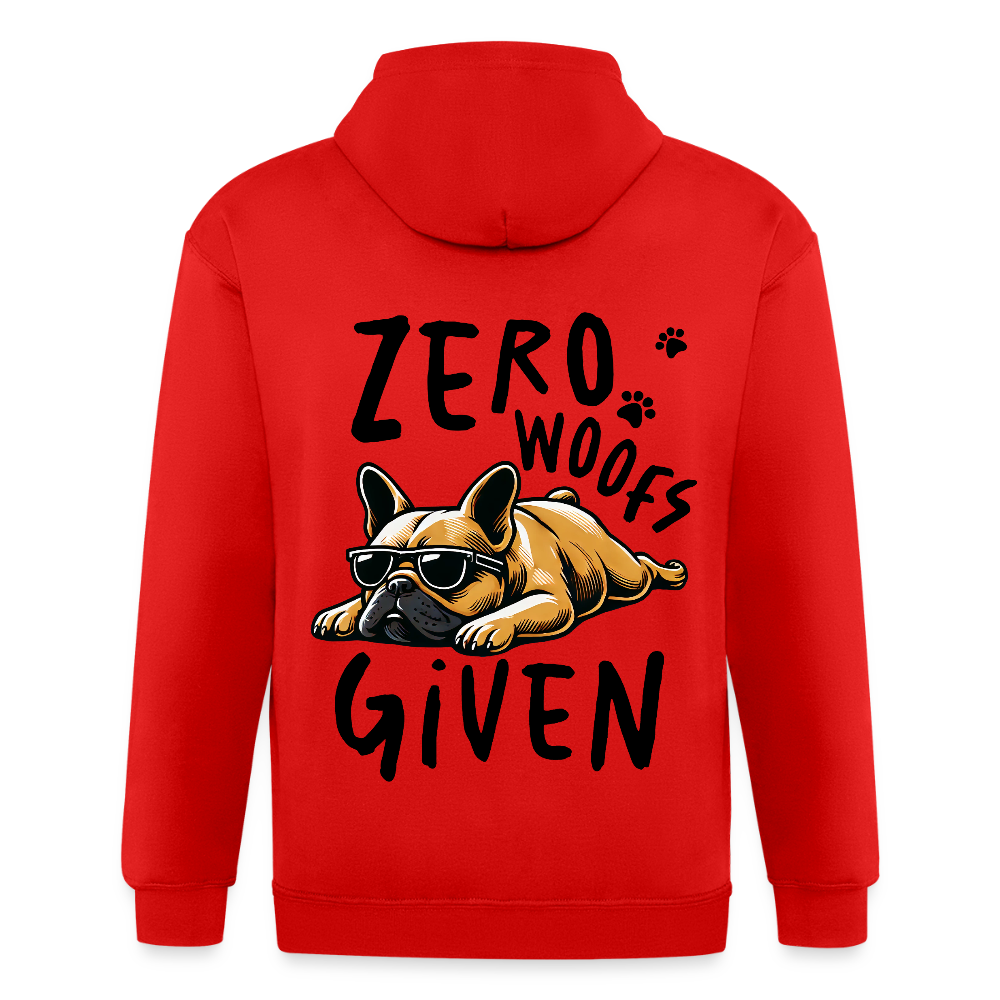 Adult Unisex Heavyweight Hooded Jacket - red
