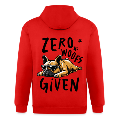 Adult Unisex Heavyweight Hooded Jacket - red