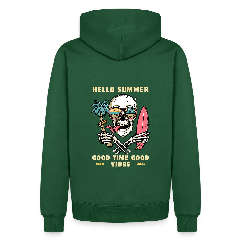 Men’s Premium Camping  Hoodie - bottle green