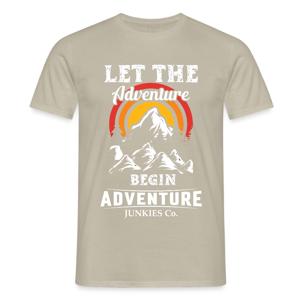 Men's Hiking & Walking T-Shirt - sand beige