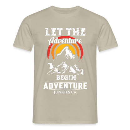 Men's Hiking & Walking T-Shirt - sand beige