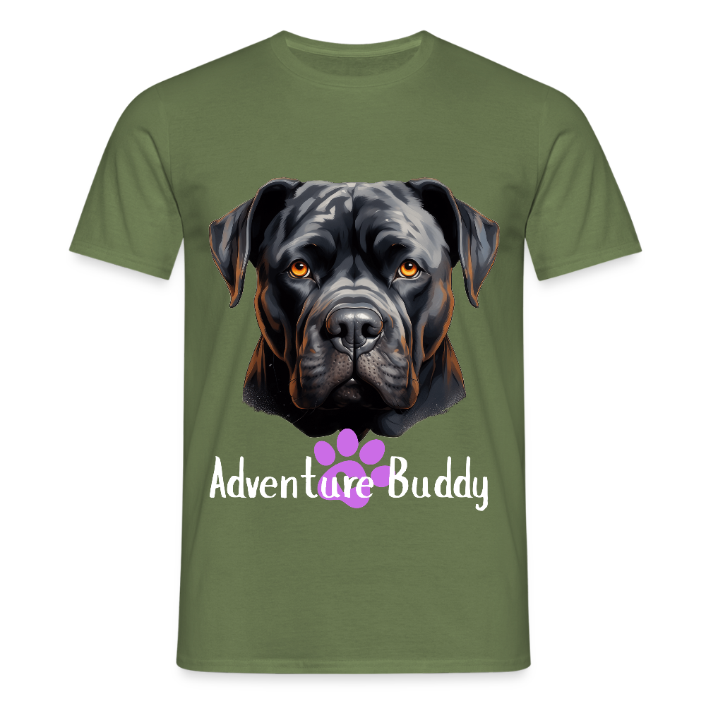 Men's T-Shirt  {Customise Breed & Paw } - military green