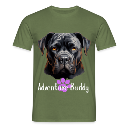 Men's T-Shirt  {Customise Breed & Paw } - military green