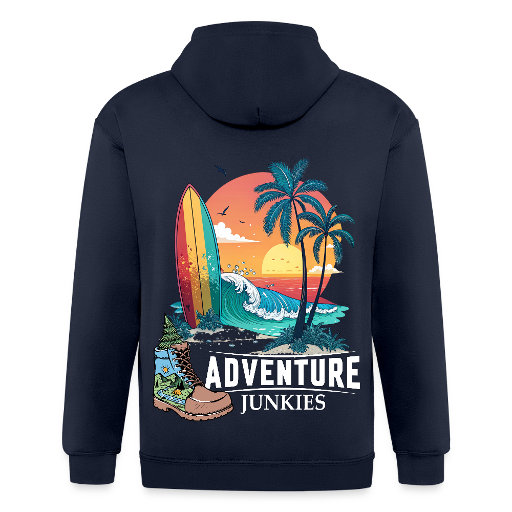 Adult Unisex Heavyweight Hooded Jacket - navy