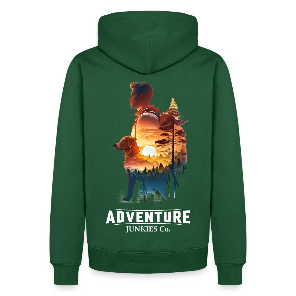 Men’s Premium Hiking /Walking Hoodie - bottle green