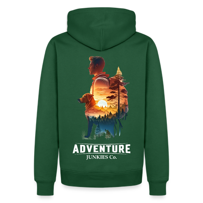 Men’s Premium Hiking /Walking Hoodie - bottle green