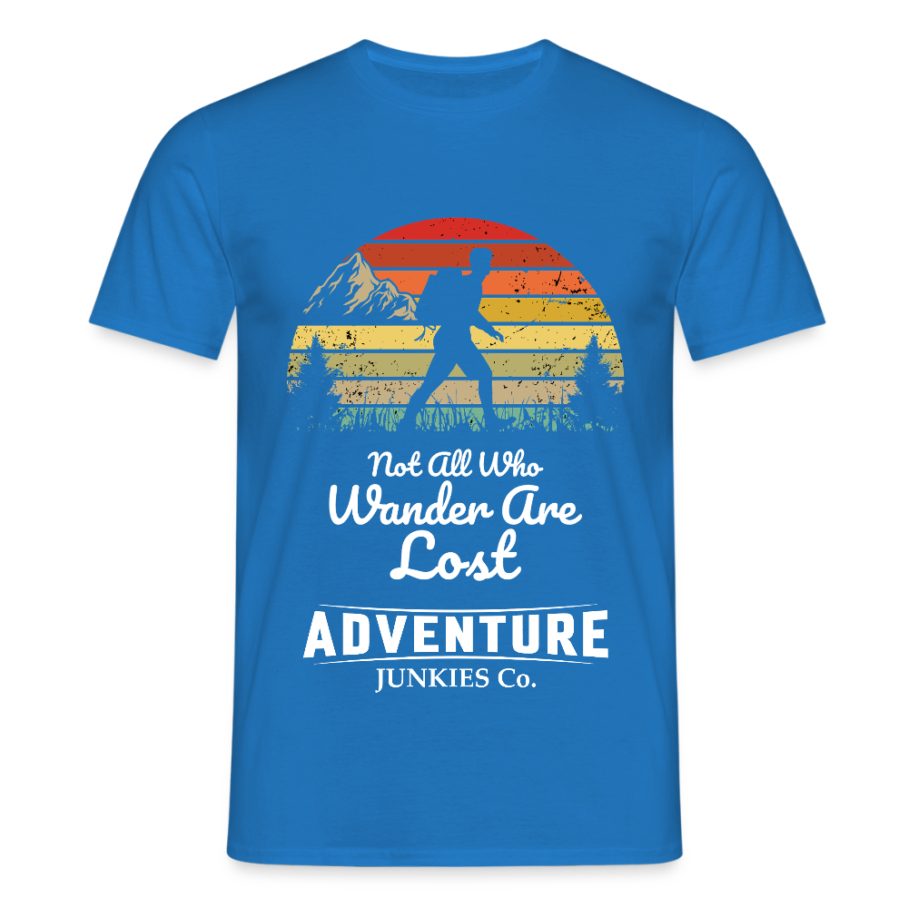 Men's Hiking & Walking T-Shirt - royal blue